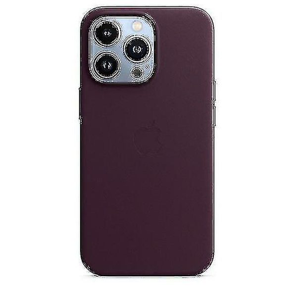 Nahkainen phone case Iphone 13 Pro Case Magsafen kanssa (Dark Cherry)