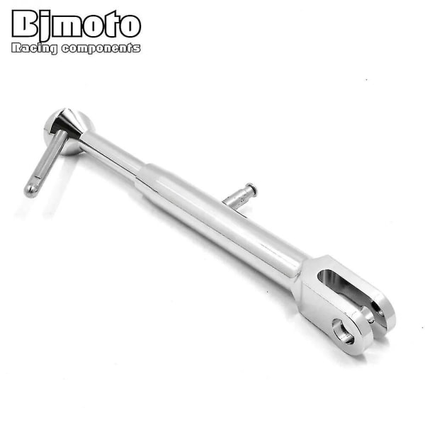 BJMOTO CNC justerbar senkende støttefot sidestøtte for Yamaha MT-07 2013-2018 FZ-07 2015-2018 (Chrome)