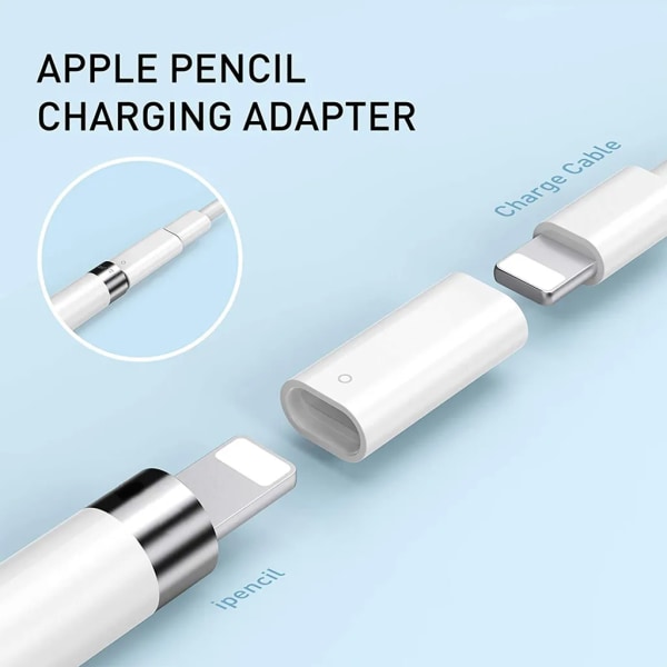Magnetisk cap för penna, laddningsadapter och spetsbytesspetsar Byte av spetsar Set för Apple Pencil 1:a generationen