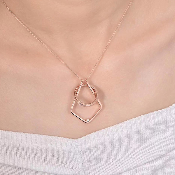 Ringhållare Halsband Berlock Smycken För Kvinnor Fru Flickvän- X（3）