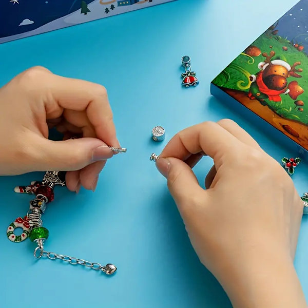 Julkalender Armband Blind Box DIY Smyckestillverkningssats Present Julgåva