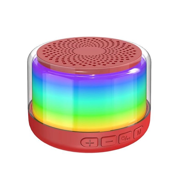 Kannettava RGB-lamppu Langaton Bluetooth 5.0 Minikaiutin, Tunnelmavalo Subwoofer Ulkoilmajuhliin Leirintään