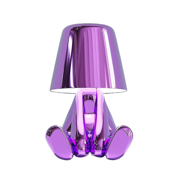 Lille gylden mand LED bordlamper Touch Control dæmpbar lampe bar natlys（Mr WHAT）