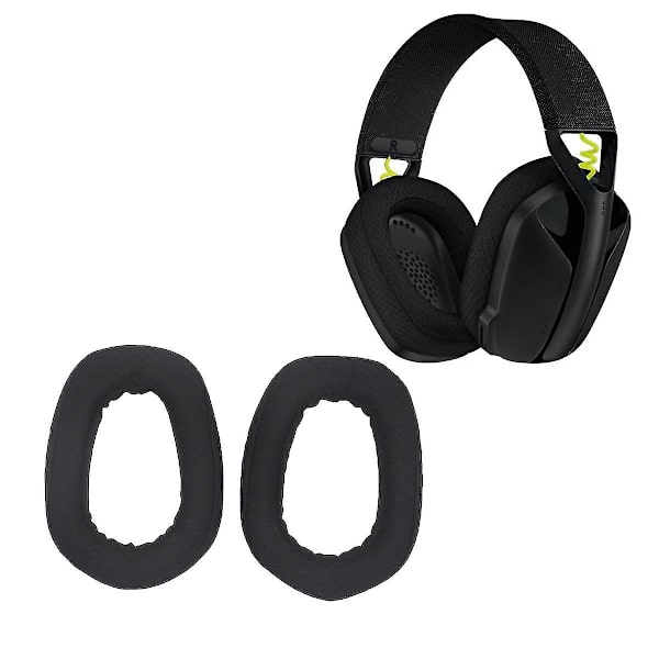 kompatibla G435 Headset Cover Bluetooth G435 Öronkuddar Bärbara reservdelar, svart+(Obs
