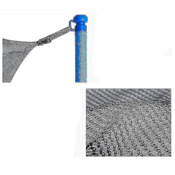 14 fots trampolinskyddsnät för utomhusbarn, skyddsnät för studsmattastaket i nylon , skyddsnät för trampolin för trampolin