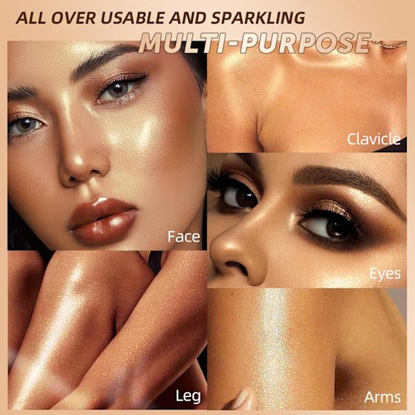 Concealer, dobbeltsidet kontureringsstift, tredimensionel ansigtsoplysende highlighter-stift, perlemorfar naturlig skyggestift