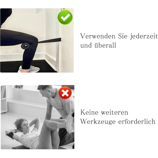 Justerbar hamstring curl-bånd, mageøvelse på treningsstudio, trening, reise