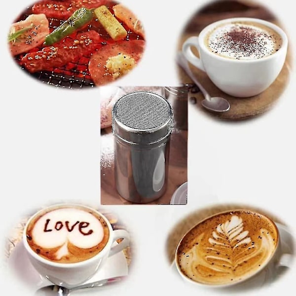 Sockerdispenser. Florsocker Duster Choklad Pulver Shaker Flour Mudderverk
