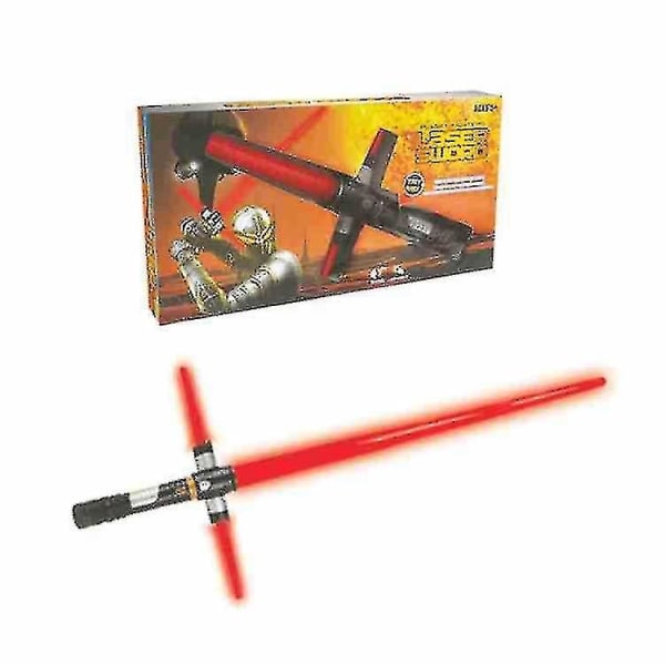 Star Wars Cross Teleskopisk Lyssabel Induksjon Laser Sword Space Sword Med Lyd og Lys Blinkende Stick Laser Sword RX