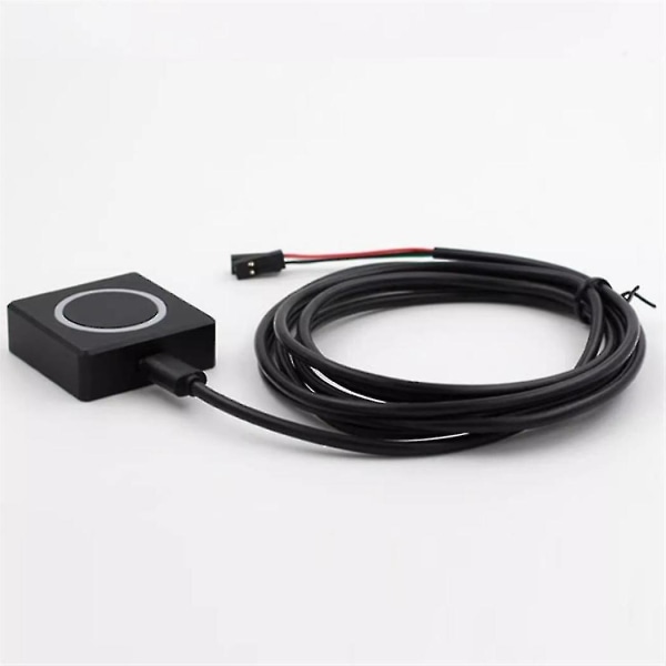 PC Power-knap Desktop Power Switch Ekstern Power Switch Aluminiumslegering Magnetisk selv-nulstillingsknap Metal Shell RGB