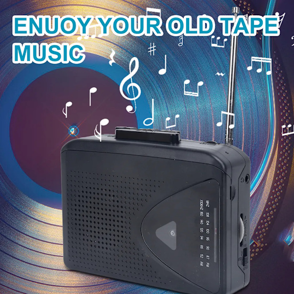 Kasettikasettisoitin, Walkman-kasettikasettisoitin, kannettava retrokaiutin, useita virtalähdemenetelmiä, AM/FM-radiotoiminto, korkealaatuinen ääni