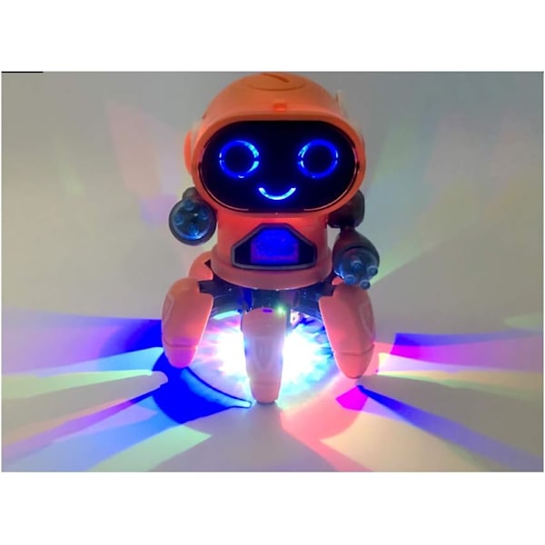 Intelligent elektrisk seks-kjeft romdansende gående musikalsk baby- og barnerobotleke Høyteknologisk barnevennlig robot for gutter og jenter