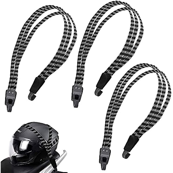 3 st Elastisk cykelrem 68-100cm Cykel Elastiskt rep Justerbar Bungee-snöre för cykel med krokar för cykel och motorcyklar, eller andra ändamål