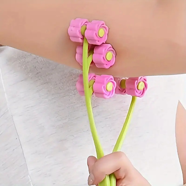 Ansigtsmassager, Blomstermassagerulle til V-ansigtsløftning, Skønhedsværktøj