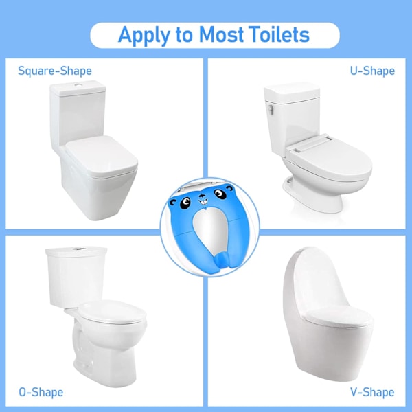 Taitettava lasten wc-istuin, taitettava lasten wc-harjoitteluistuin matkoille, potalla wc-istuin taapero matkustaa wc-istuin taapero potalla harjoitteluistuin