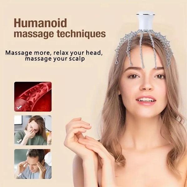USB-opladelig elektrisk blæksprutte-klø-massage, sex-og-massage, kropsmassage, træning
