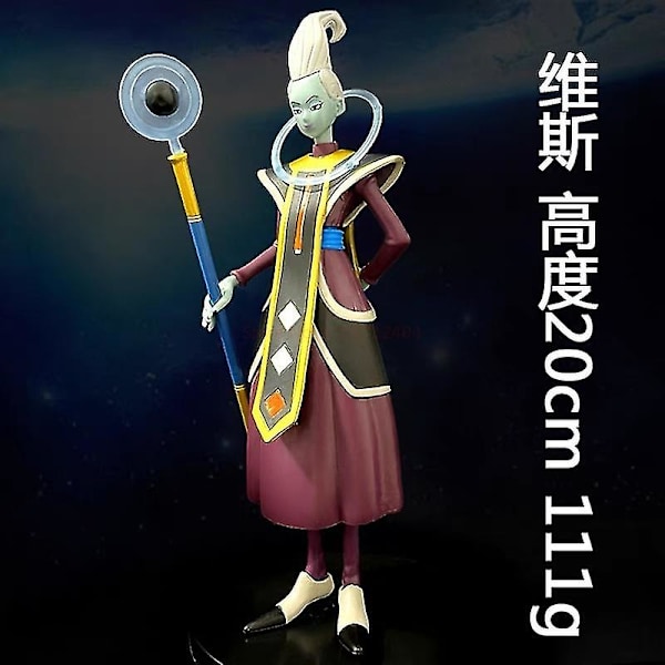 Dragon Ball Whis Beerus Figur Goku Anime Figurer Gods Of Destruction Figur Pvc Statue Model Dukke Samlerlegetøj Børnegave（ingen æske，21cm Whis）