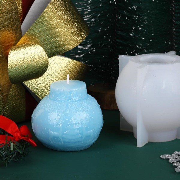 Julelysform, DIY 3D Julekugle Silikonform