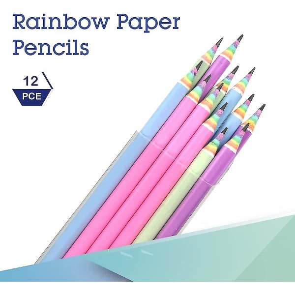 Resirkulert papir 2 Hb blyanter for skole- og kontorrekvisita, pakke med 12