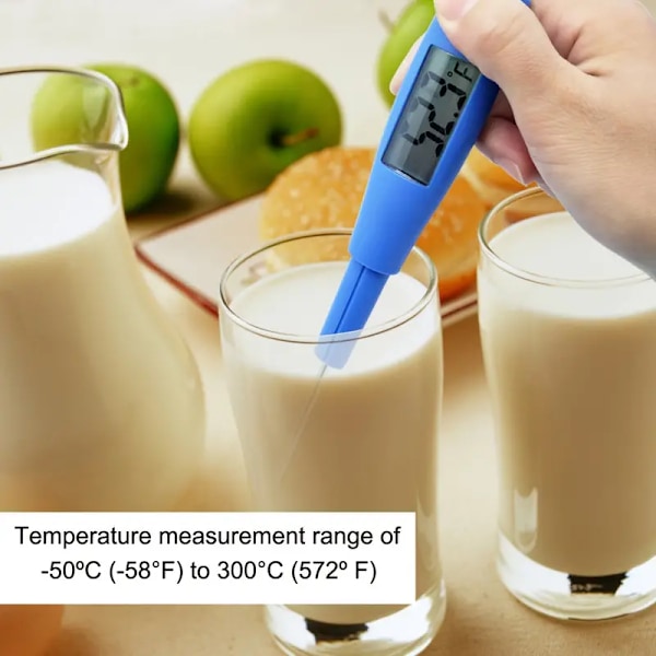 Mini digital godterispatel med innebygd termometer, -50-300°C/-58-572°F for kjøkkenmatlaging godteri sjokoladesaus syltetøy