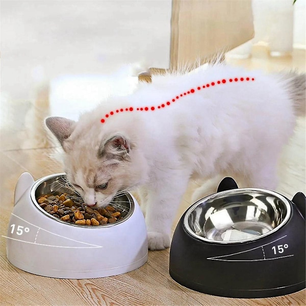 Skål för husdjur med upphöjd ställning Skål för husdjur Katt Vatten Skål för katter Matare Skålar,Grön(stil 3)