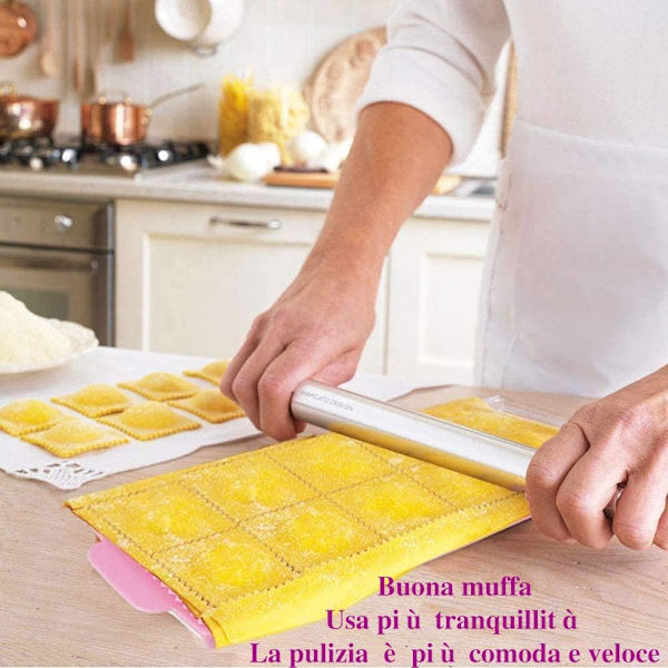Dumpling Mould Dough Press, 2 stk. Form til runde Ravioli, Italiensk Ravioli Form, Ravioli Cutter, Dej Værktøj, Dumpling Form til at lave Ravioli