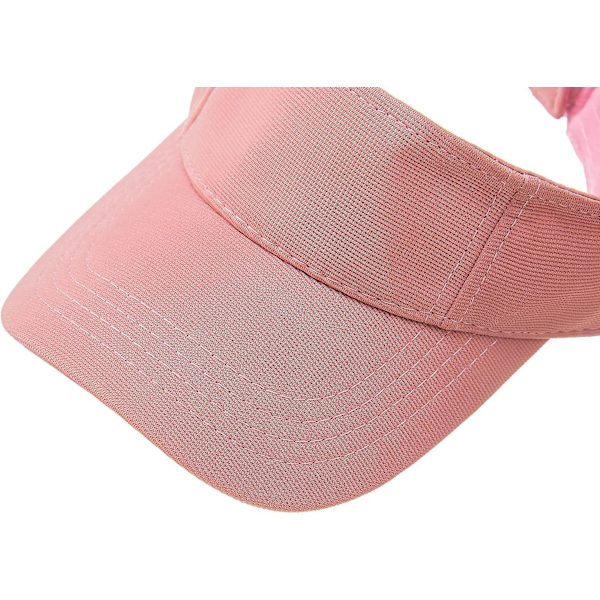 Barn Visir Cap Golf Visir Girl Pojke Cap Andas Justerbar Cap Snabbtorkande Solskydd för 1-8 år gammalt Barn Rosa