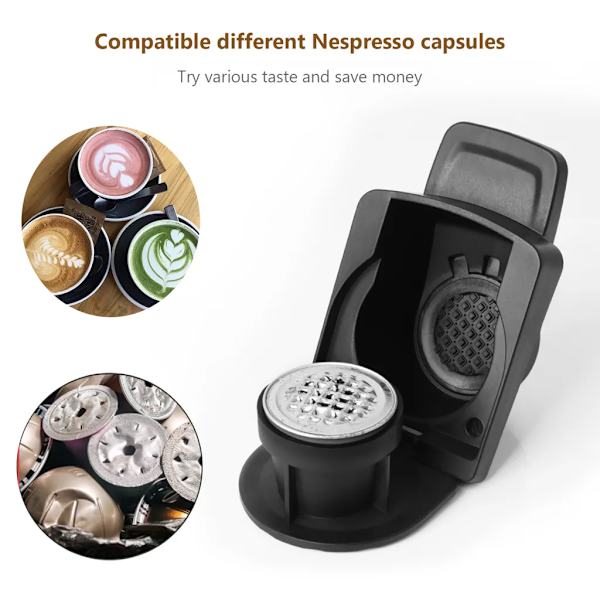 Kapsel Adapter Kaffe Kapsler Konverter Kaffe Kapsler Adapter Kompatibel med Nespresso Dolce Gusto Kaffemaskiner