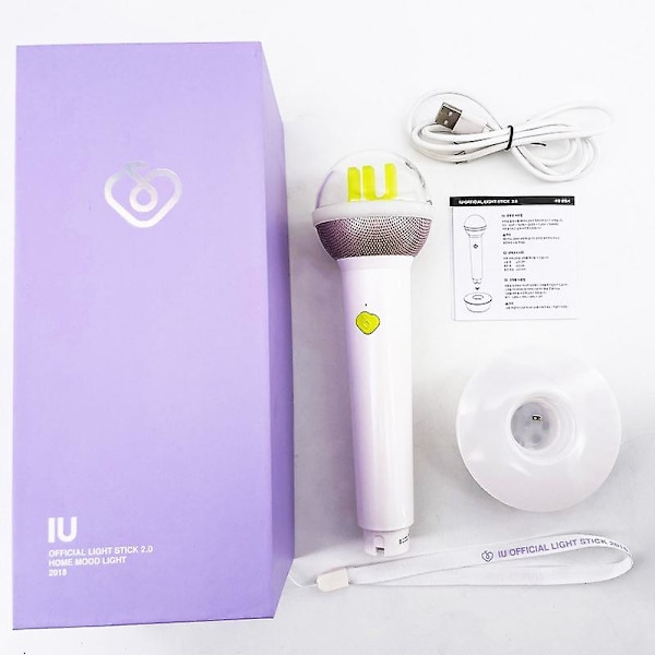 Kpop Iu Light Stick 2.0 Lee Ji-eun Fluoresoiva Lamppu Erikoispainos Konsertti Led-Lamput Fanien Kokoelmat Lightstick Yövalo