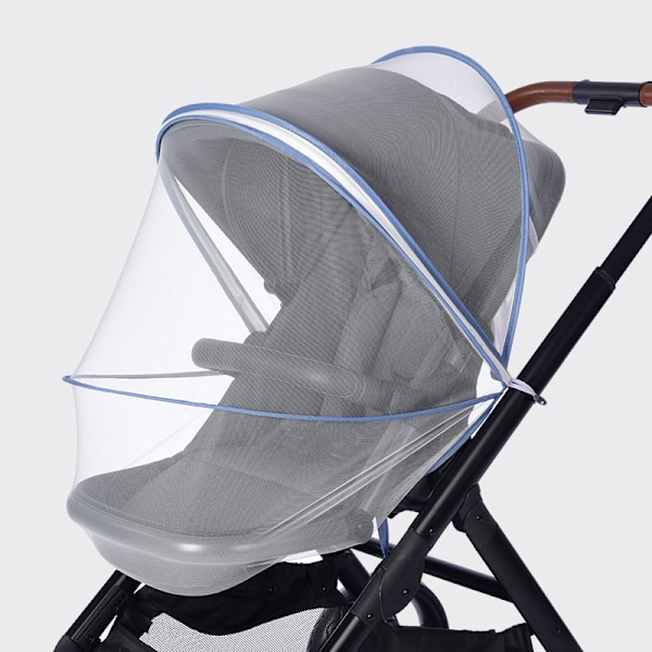 Myggnät för barnvagn, Hållbart myggnät för barnvagn, Dubbel dragkedja hopfällbart nätmyggnät för barnvagnar, Babyskydd (2)
