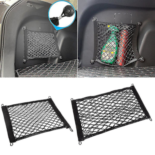 Car Trunk Net Cargo Organizer Trunk Storage Mesh for at spare auto bagagerumsplads（35*20 cm）