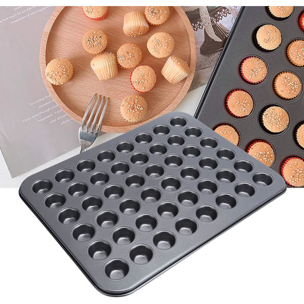 Muffinsform, Muffinsbricka, Mini Non-Stick Muffins Cupcake Bakform Mini Muffinsform för Saftiga Mini Muffins, Cupcakes, Platt, Non-Stick