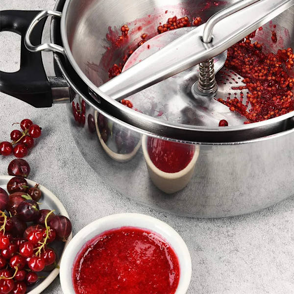 Rostfri matmixer syltmixer kvarn potatispress potatispress grönsaks- och fruktkvarn