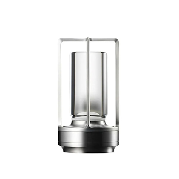 Trådløs dimbar LED-batteribordlampe berøringsbordlampe stue nattbordlamper tre-farget lys