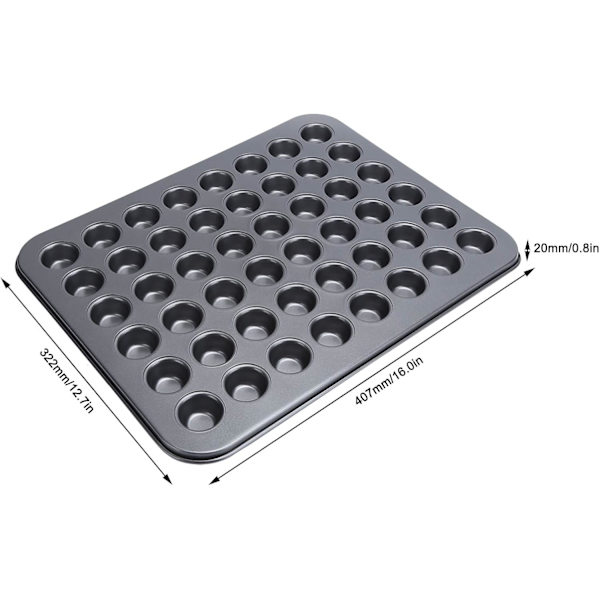 Muffinsform, Muffinsbricka, Mini Non-Stick Muffins Cupcake Bakform Mini Muffinsform för Saftiga Mini Muffins, Cupcakes, Platt, Non-Stick