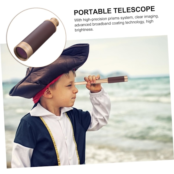 Monokulær pirat kikkert Caribien retro kikkert