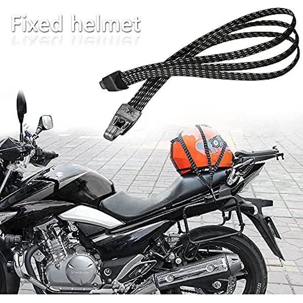 3 st Elastisk cykelrem 68-100cm Cykel Elastiskt rep Justerbar Bungee-snöre för cykel med krokar för cykel och motorcyklar, eller andra ändamål