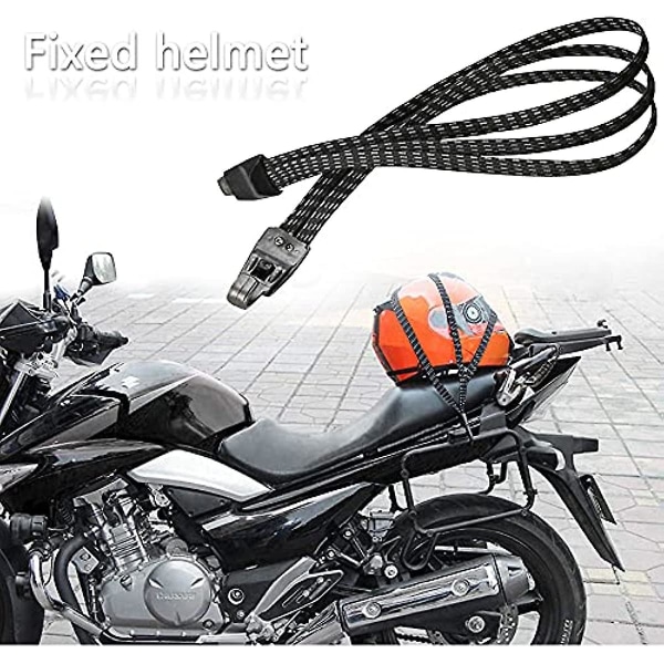 3 stk Elastisk Cykelrem 68-100cm Cykel Elastisk Reb Justerbar Bike Bungee snore med kroge til cykler og motorcykler, eller andre formål