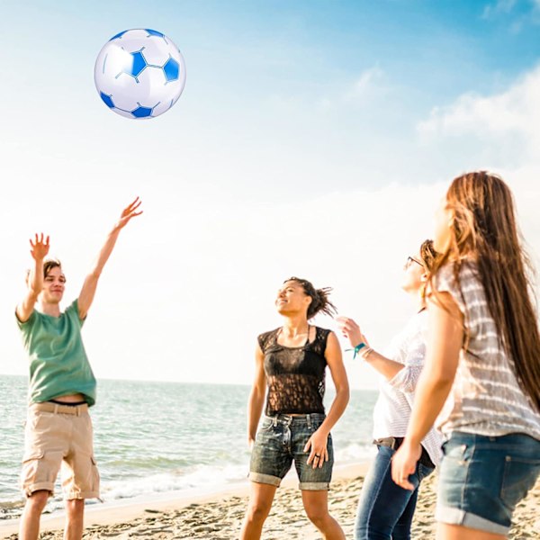 Paket Uppblåsbar Fotboll, Uppblåsbar Strandboll, Strandfotboll, Plastfotboll för Hem, Pool, Strand, Sportspel, Fest