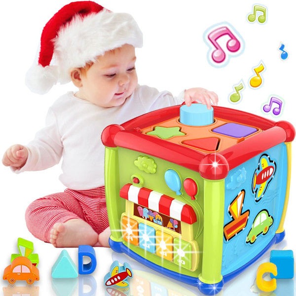 Baby toy 6-in-1 motor skills cube, children's toy from 1 year