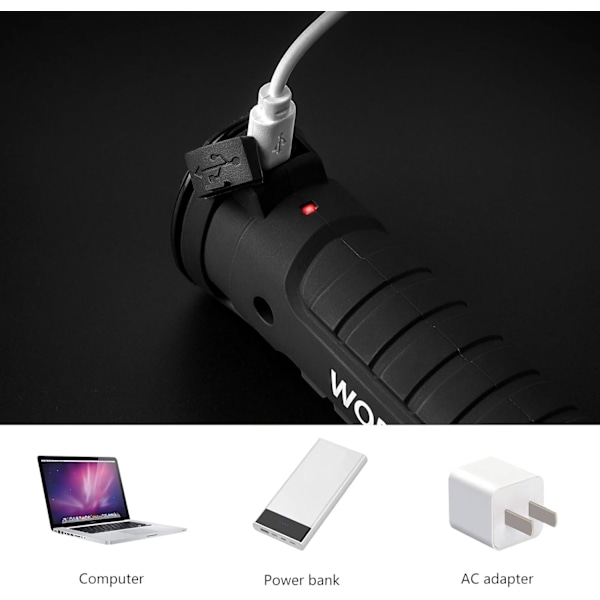 Verktygsgåvor för Män 2-pack Laddbara LED-arbetslampor med Magnetisk Bas, 360° Rotation, Mångsidig Belysning för Reparationer, Utomhus