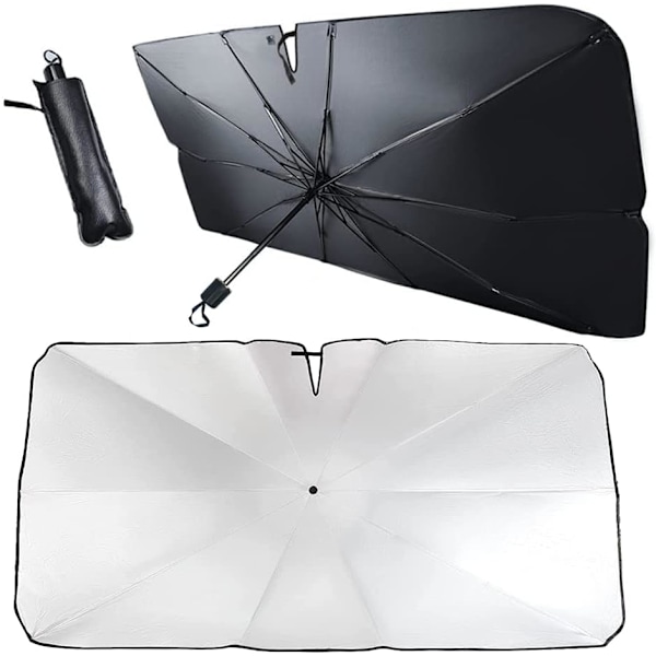 Car Windshield Sun Shade Umbrella, Foldable Sunshade Car Front Window, UV Protection Parasol for the Windshield