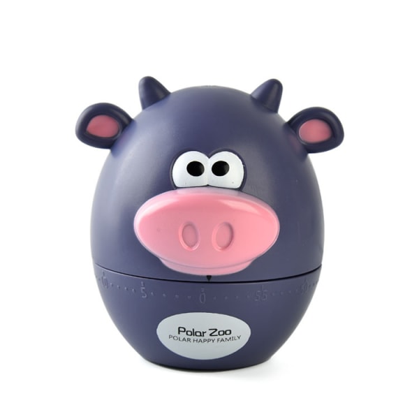 Mechanical cute animal shape kitchen timer mechanical cooking supplies cartoon timer no battery required (style 2)