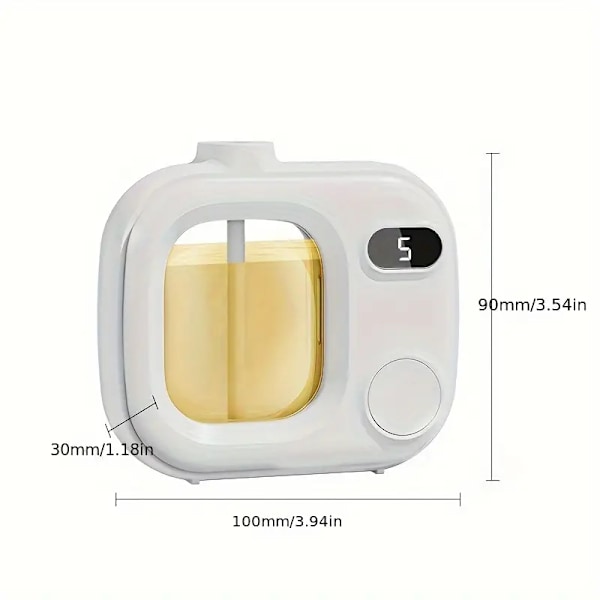 Automatisk aromaterapimaskin, langvarig deodorant toalettdeodorant for soverom, luftfrisker, kontor soverom toalett essensiell kunstdekorasjon