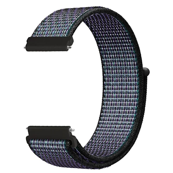 20 22mm Nylon Klockarmband För Garmin Vivoactive 3 4 5/Venu 2 Plus/Venu 3/Forerunner 55 158 265 965 745 645 255 Music Loop Armband Grape purple 22mm Width Band