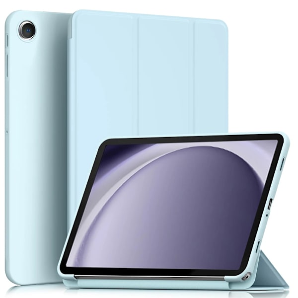 Silikonfodral för Samsung Tab A9 Plus 11 tum, Tab A9 8.7, S6 Lite 10.4, A8 10.5, A7 Lite 8.7, Auto Wake/Sleep Stöttåligt Skydd Light Blue Tab A9 Plus 11