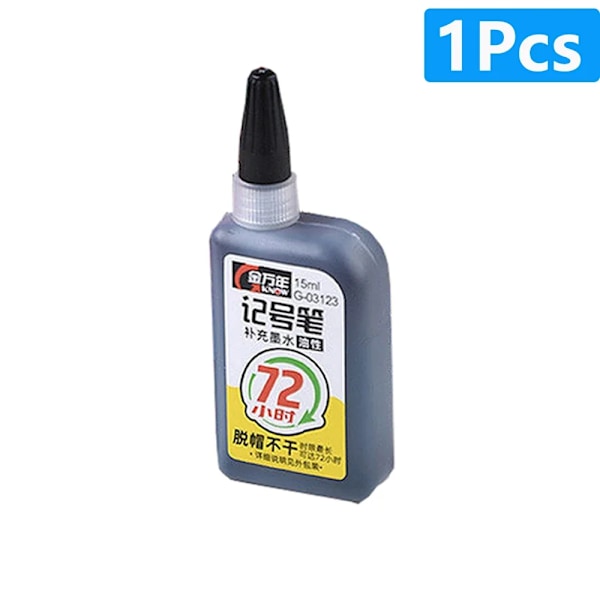 1-6 st 45 mm Vattentät Lång Huvud Nib Djupa Hål Markörer Penna Kakel Snickarpenna Multifunktionell för Träbearbetning Svart/Blå/Röd Bläck 1pcs black ink