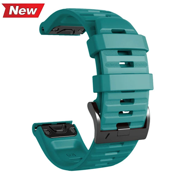 22 26mm Silikon Armband för Garmin Fenix 7 7X 8 E 6X 6 Pro 5 5X Plus Epix Gen2 Enduro 3 Instinct 3 Solar Snabbfäste GRAY QuickFit 22mm