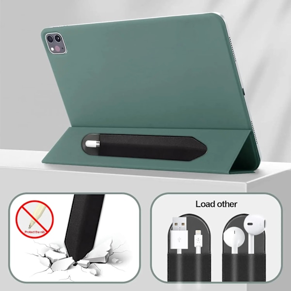Självhäftande pennfodral för Apple Pencil 2 1 Stickhållare för IPad Pennskydd Tablet Touch Stylus Väska Fodral Stylushållare Grey