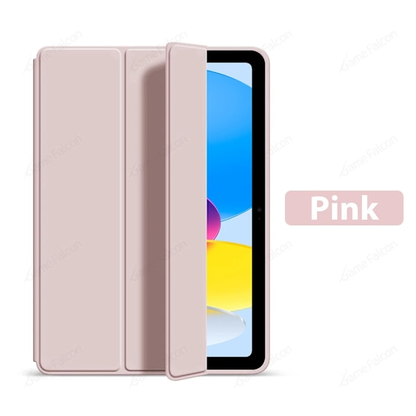 Fodral för Ipad A16 10 9 9:e 10:e Generationen 2025 Pro 13 11:e M4 12.9 Funda För iPad Air 11 M3 M2 5 4 Mini 6 7 A17 10.2 10.9 Skydd Pink 7th 8th 9th 10.2